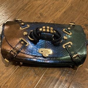 VERSACE python bag multicolor